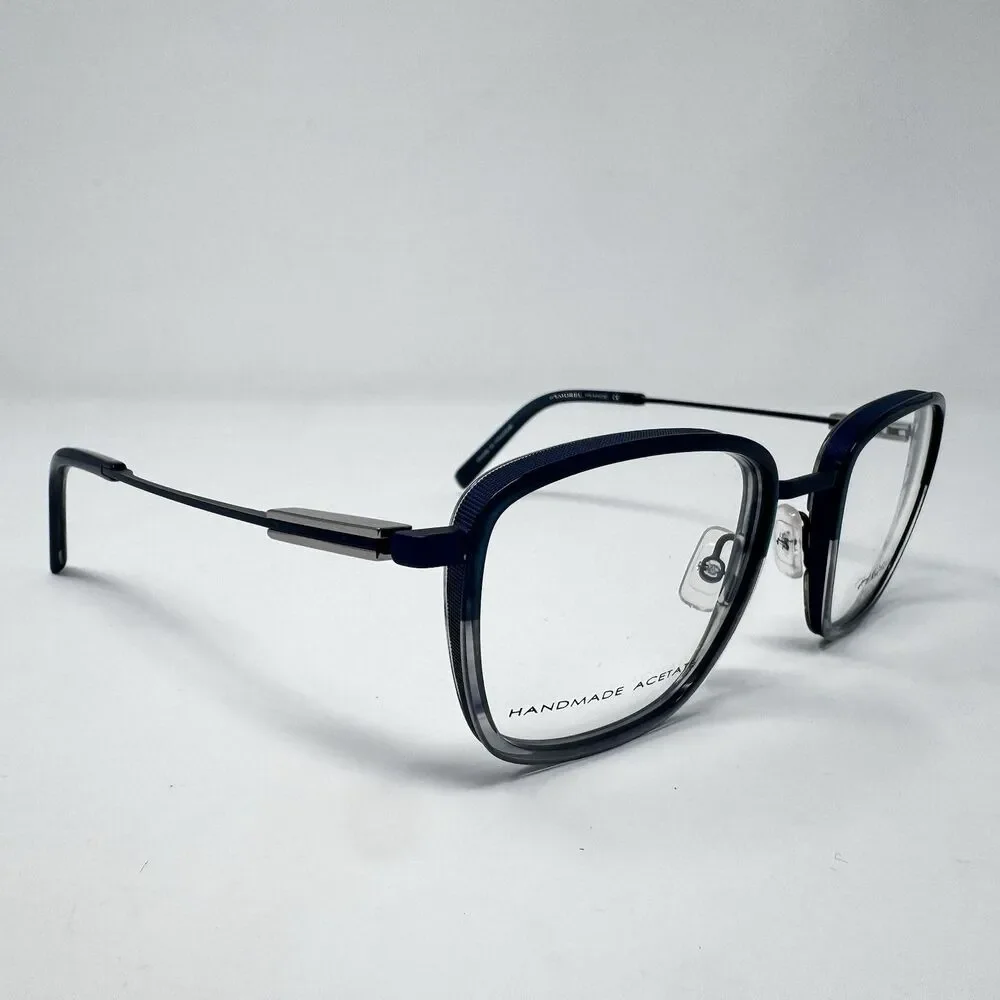 Morel OGA 10171O 51-22-145 Handmade Acetate Eyeglass Frames Blue Gray France